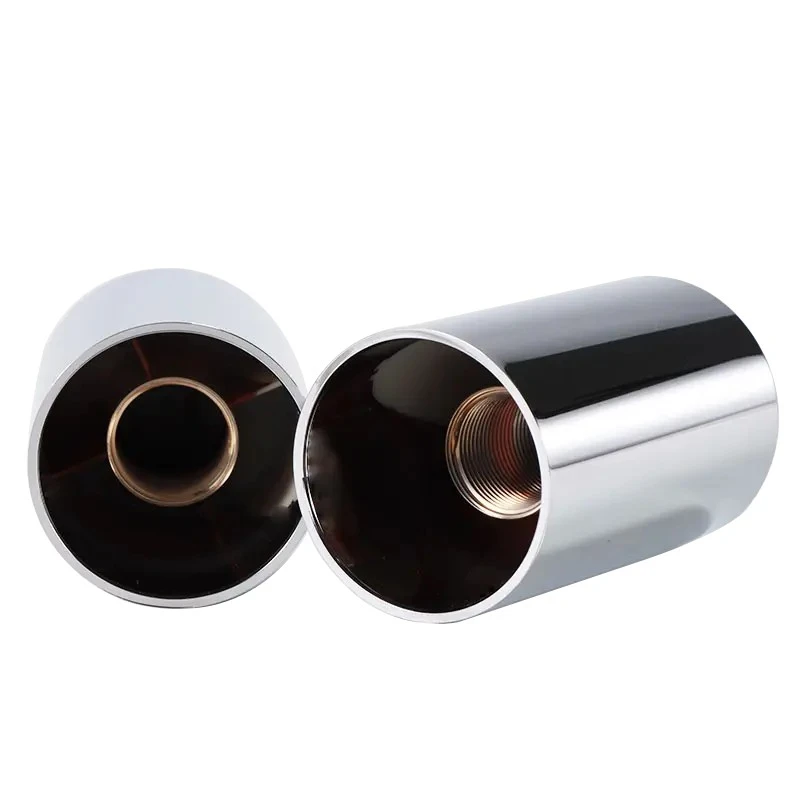 Nắp đậy đai ốc Chrome ABS hình trụ có nắp phẳng trên cùng